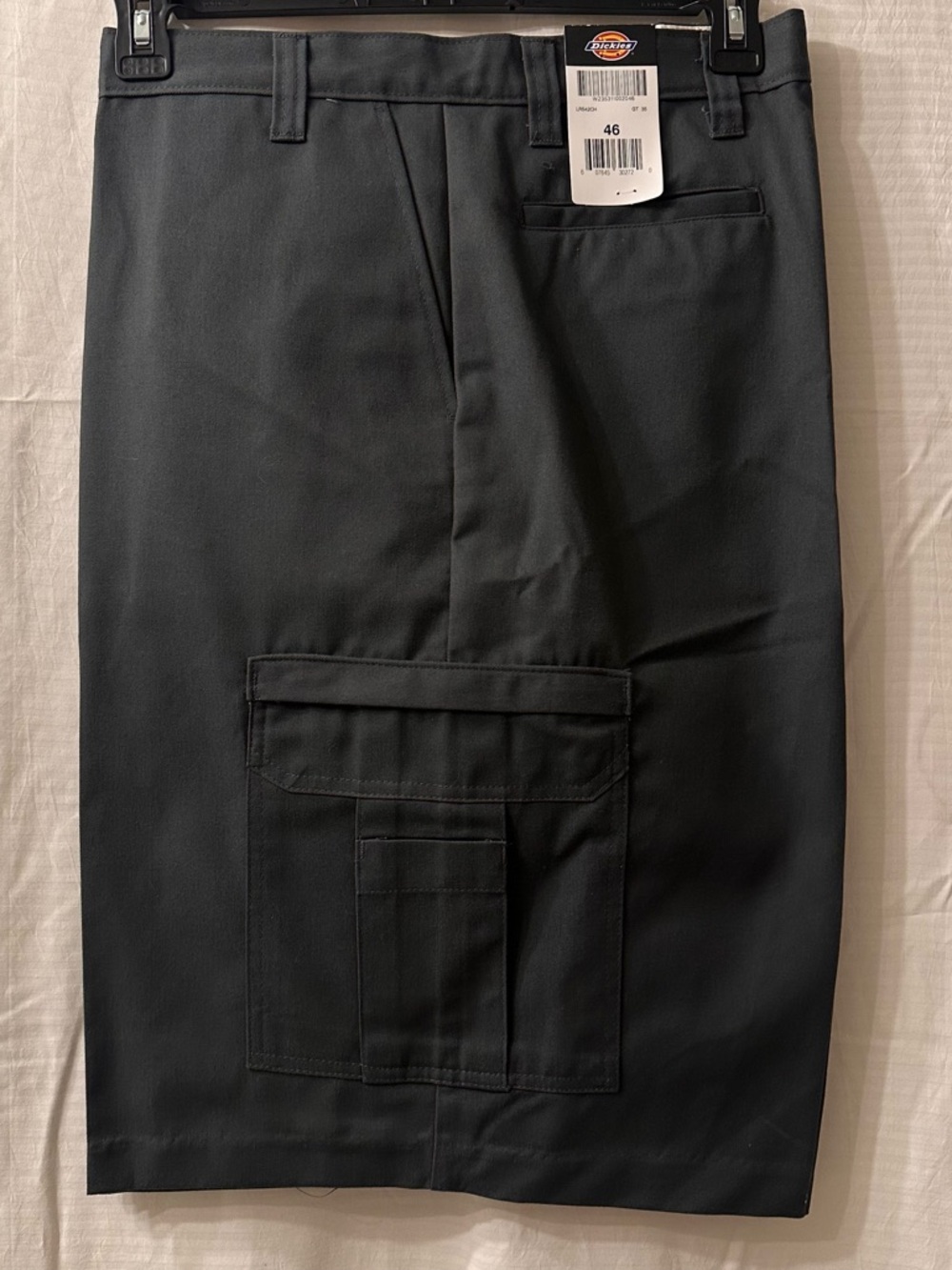 Dickies Men's Grey Flat Front Cargo Shorts Size 46 NWT Relaxed Fit